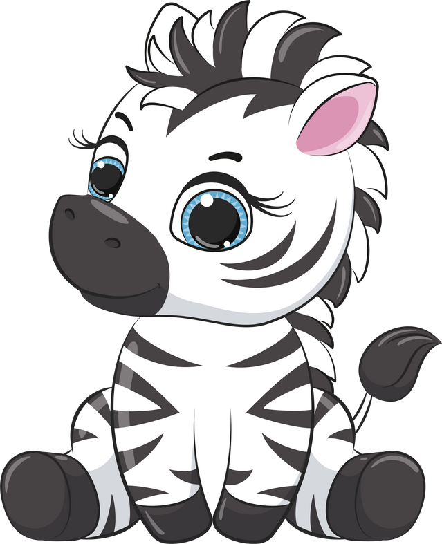 Cute little zebra